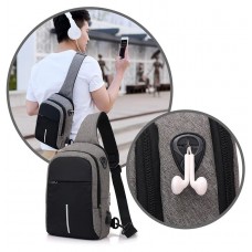 Mochila Transversal USB Pequena Riad