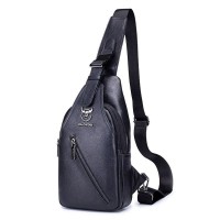 Bolsa Transversal Couro Masculina