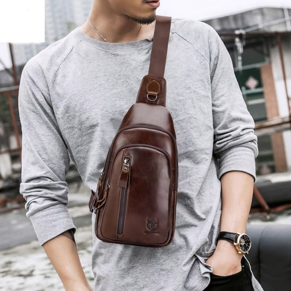 Bolsa de Couro Premium Masculina