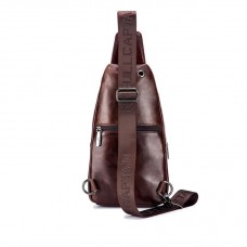 Bolsa Couro Transversal masculina 