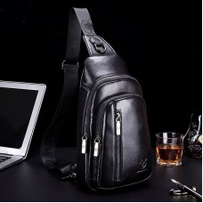 Bolsa Couro Transversal masculina 