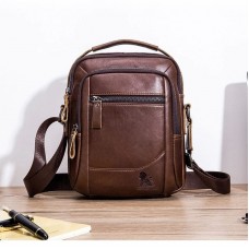 Bolsa Couro Tiracolo Masculina Leon