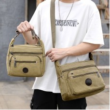 Bolsa de Ombro de Lona Masculina