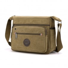 Bolsa de Ombro de Lona Masculina