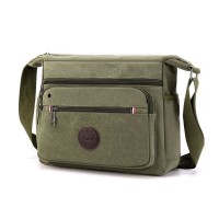 Bolsa de Ombro de Lona Masculina