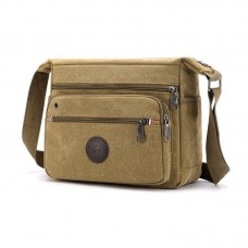 Bolsa de Ombro de Lona Masculina