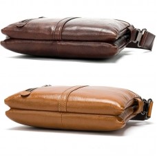 Bolsa de Lado Masculina Couro Genuíno