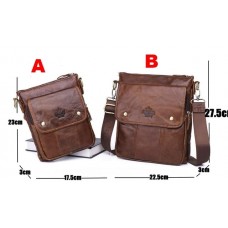 Bolsa de Ombro Masculina Couro Genuíno