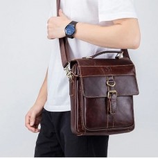 Bolsa de Lado Masculina Couro Mensageiro