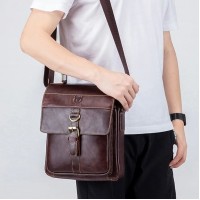 Bolsa de Lado Masculina Couro Mensageiro