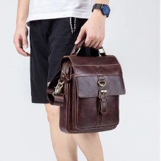 Bolsa de Lado Masculina Couro Mensageiro