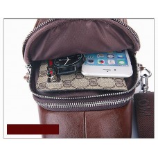 Bolsa Masculina Transversal USB com Carteira