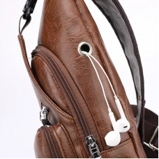 Bolsa Transversal Masculina USB