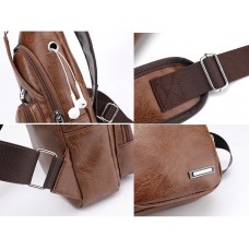 Bolsa Transversal Masculina USB