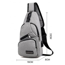 Bolsa Transversal Masculina Universitário