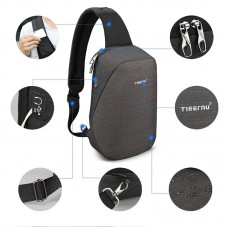 Mochila Masculina Transversal Antifurto