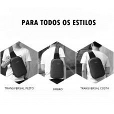 Mochila Masculina Transversal Antifurto