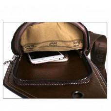 Bolsa Transversal Masculina Couro