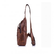 Bolsa de Couro Masculina Transversal