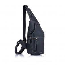 Bolsa de Couro Masculina Transversal