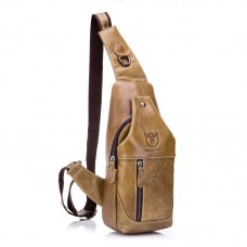 Bolsa de Couro Masculina Transversal