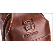 Bolsa de Couro Masculina Transversal