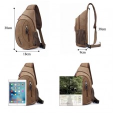 Bolsa Transversal Masculina Lona