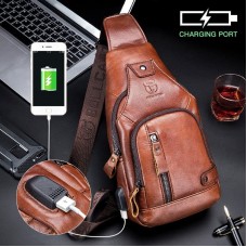 Bolsa de Couro Masculina Transversal Magnata