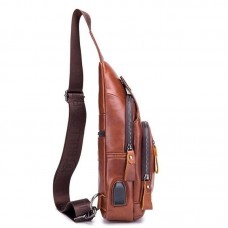 Bolsa de Couro Masculina Transversal Magnata