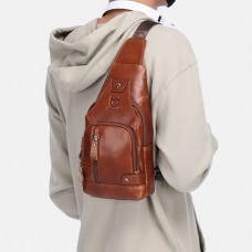 Bolsa de Couro Masculina Transversal Magnata