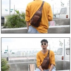 Bolsa Transversal Masculina Couro Legítimo