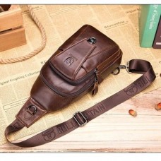 Bolsa Transversal Masculina Couro Legítimo