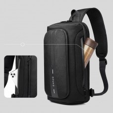 Mochila USB Masculina Alça Única Tranversal