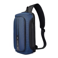 Mochila USB Masculina Alça Única Tranversal