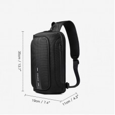 Mochila USB Masculina Alça Única Tranversal