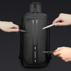 Mochila USB Masculina Alça Única Tranversal