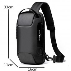 Mochila Transversal USB Camuflada