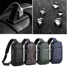 Mochila Transversal USB Camuflada