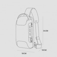 Mochila Antifurto USB Transversal