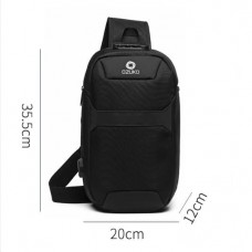 Mochila USB Transversal Impermeável