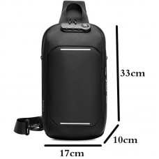 Mochila Antifurto Impermeável USB